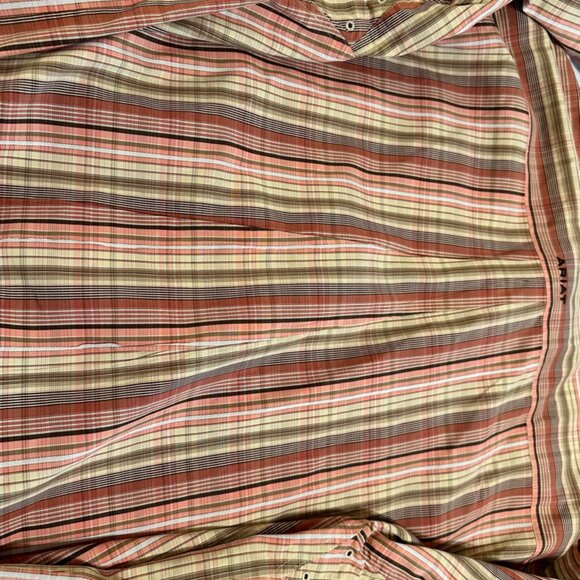 Ariat Pro Series  Button Down Shirt Mens Multicolor Size XXL Long Sleeve Plaid - Picture 6 of 11